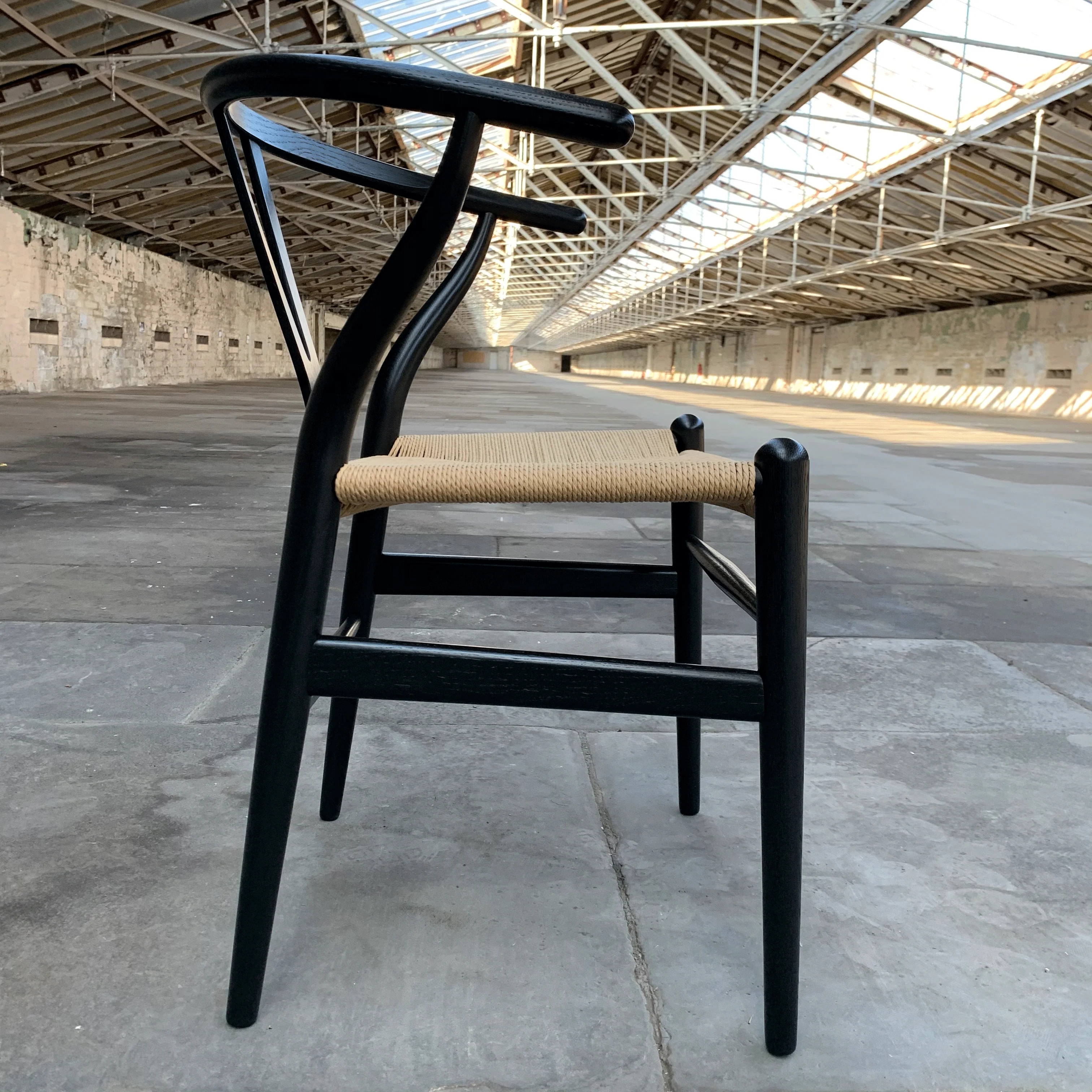 CH24 Wishbone Chair des Hans Wegner, 1950 - black oak (made by Carl Hansen & Son) - Image 5