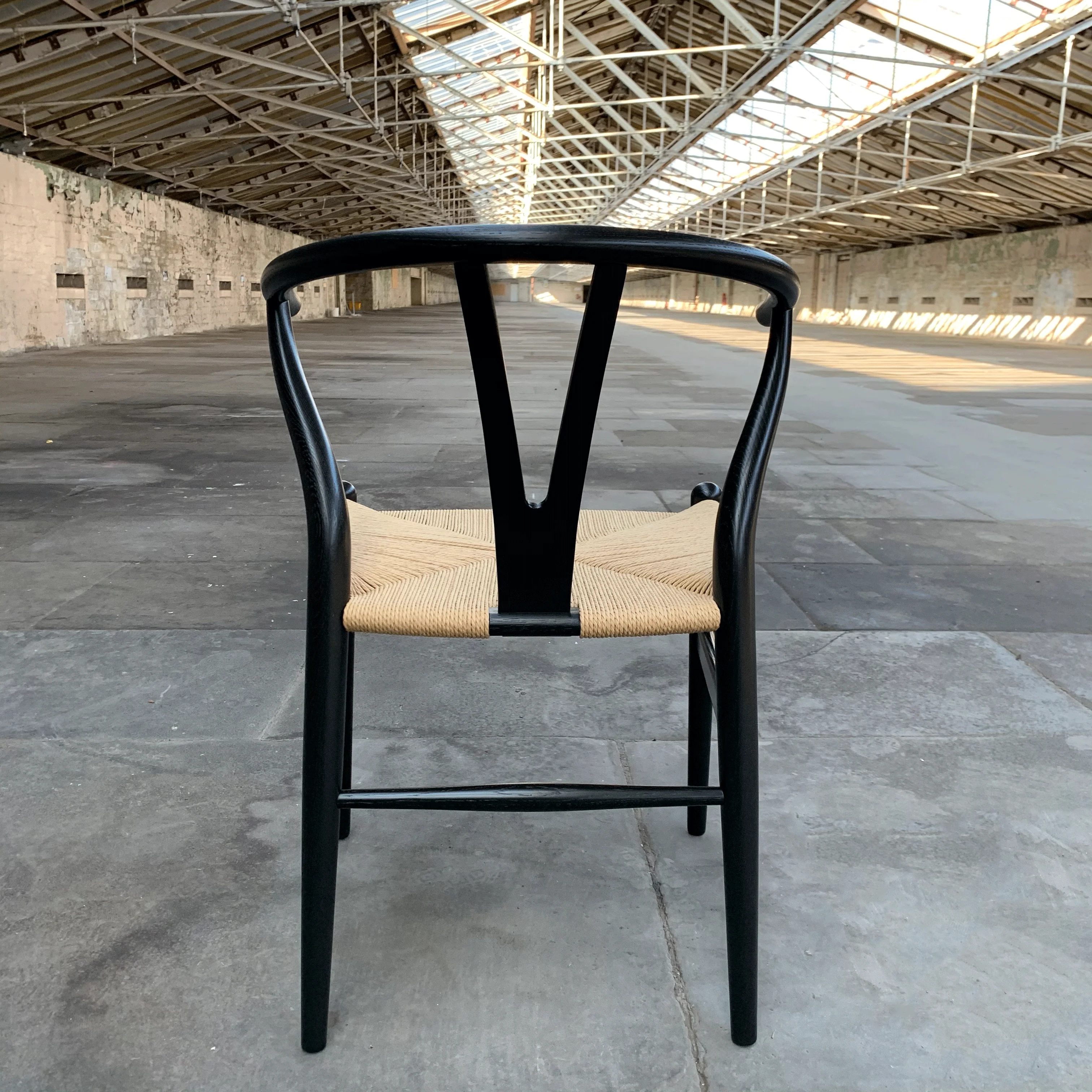 CH24 Wishbone Chair des Hans Wegner, 1950 - black oak (made by Carl Hansen & Son) - Image 6